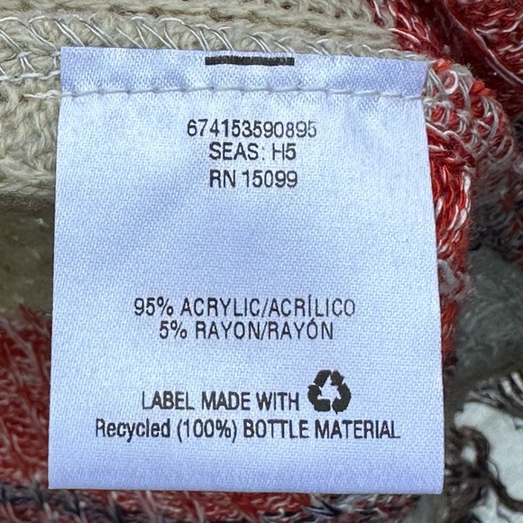 CANYON RIVER BLUES Boho Fringe Knit Open Cardigan size L and M made in the USA - Picture 2 of 6